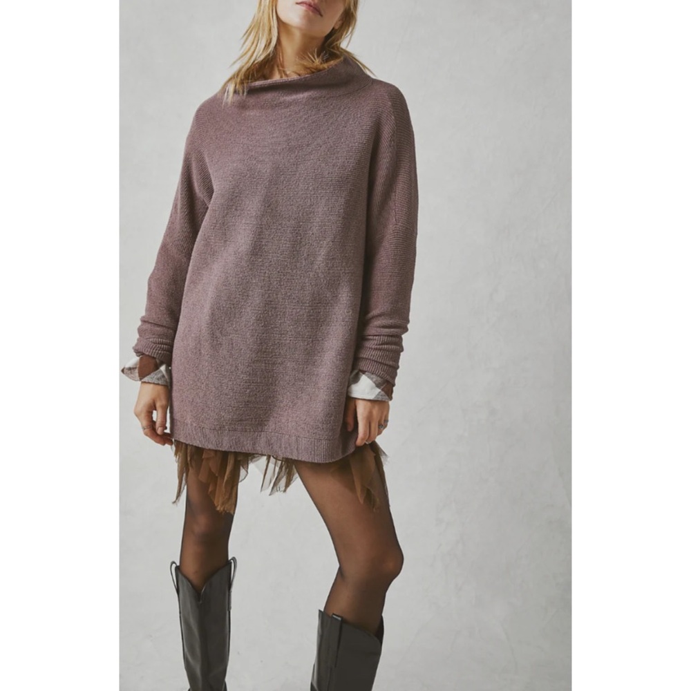 Free People Ottoman Slouchy Tunic Nutmeg M